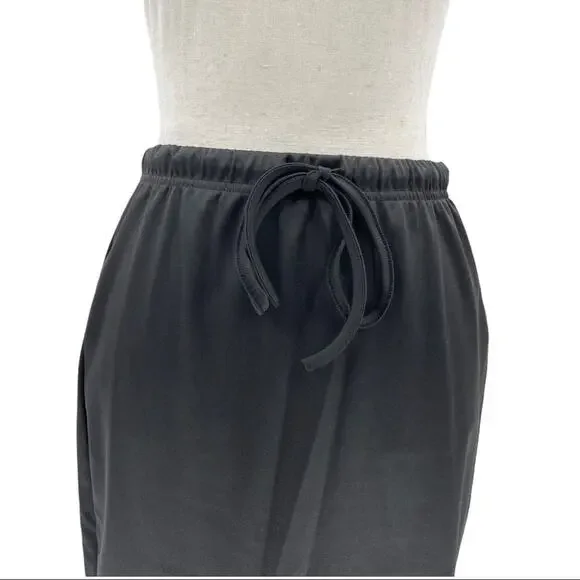 Black Women's Drawstring Hoodie Skirt Set Size Medium M - Picture 8 of 15